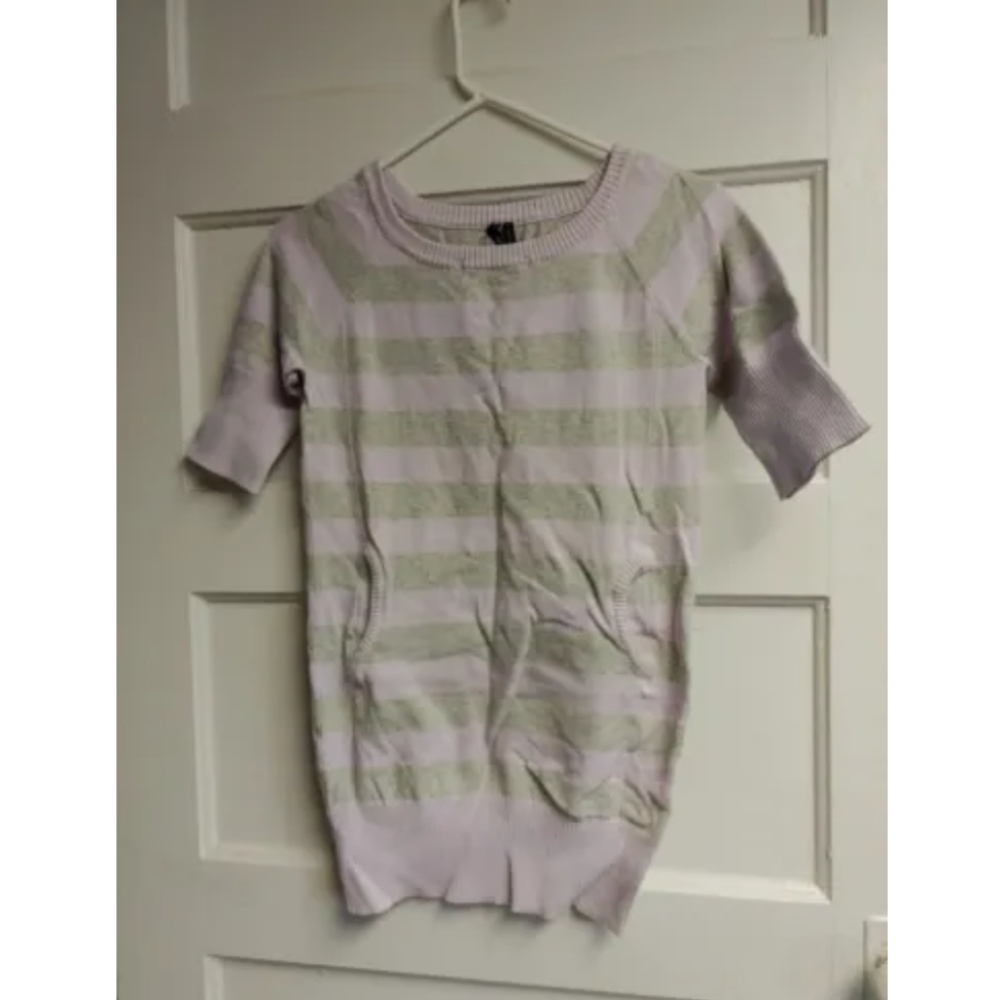 Striped sweater tunic